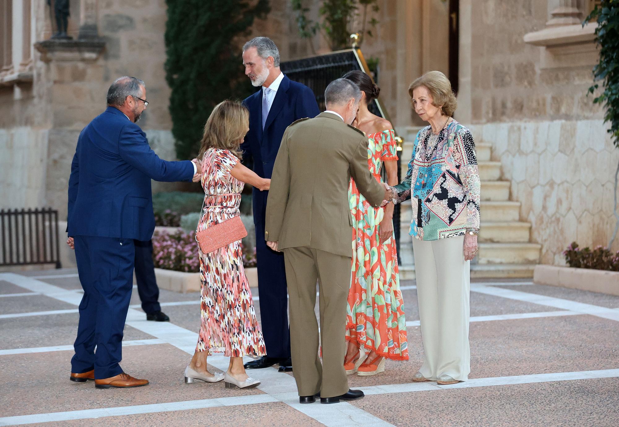 Spaniens Könige geben Empfang im Marivent-Palast in Palma de Mallorca