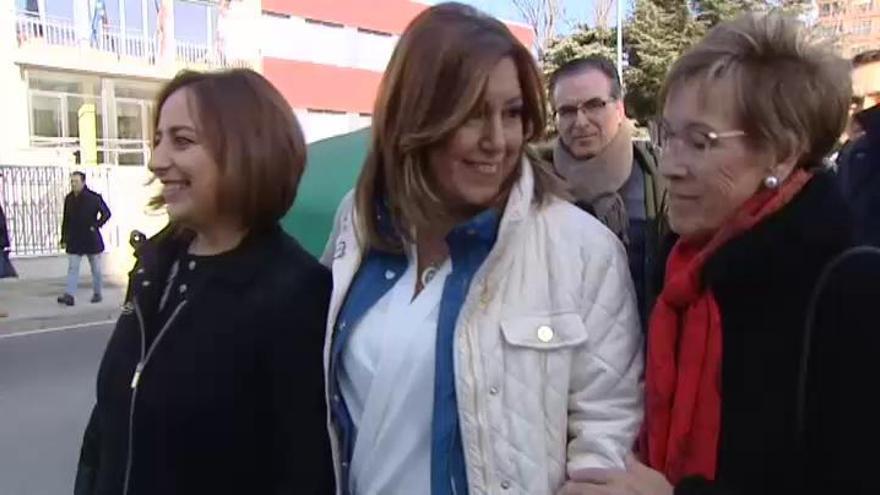 Los aspirantes a liderar el PSOE muestran su mejor cara