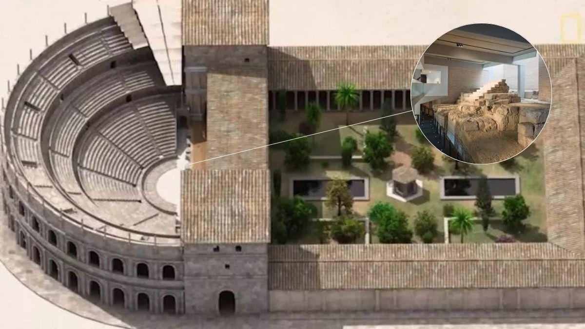 Recreación del Teatro Romano de Córdoba.