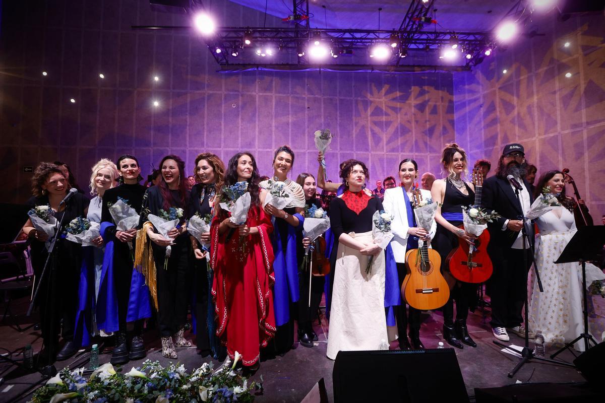 Sinfonía por la PAZ de Fernando Vacas Floating in the air peace in our hands en el C3A con la actuacion de Estrella Morente