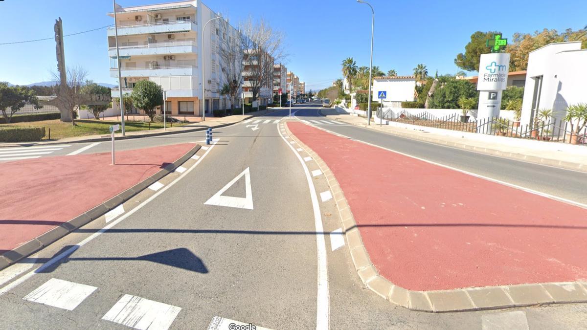 Mejora de la iluminación en un tramo de la carretera de les Marines, en Nova Dénia.