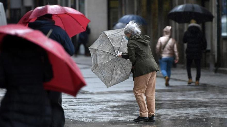 Día de viento y lluvia que dejó la borrasca Gaetan