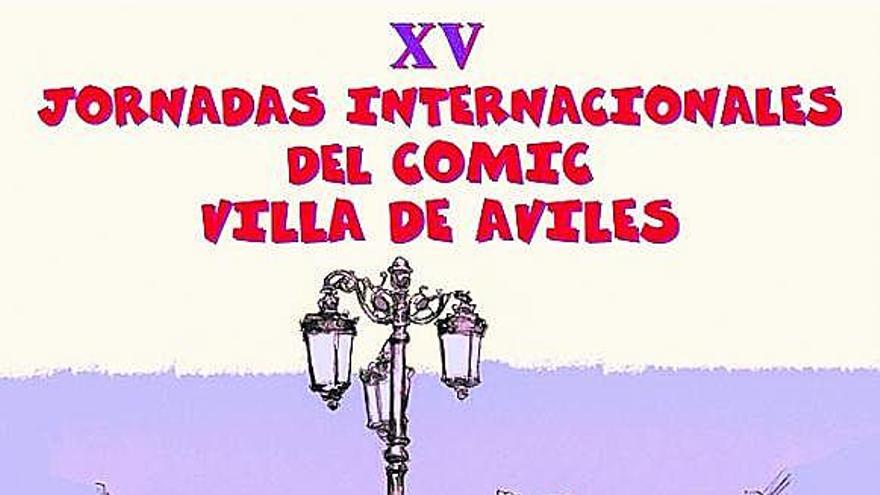 Cartel de las XV Jornadas del Cómic «Villa de Avilés».