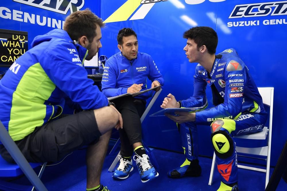 Joan Mir se estrena con la Suzuki de MotoGP