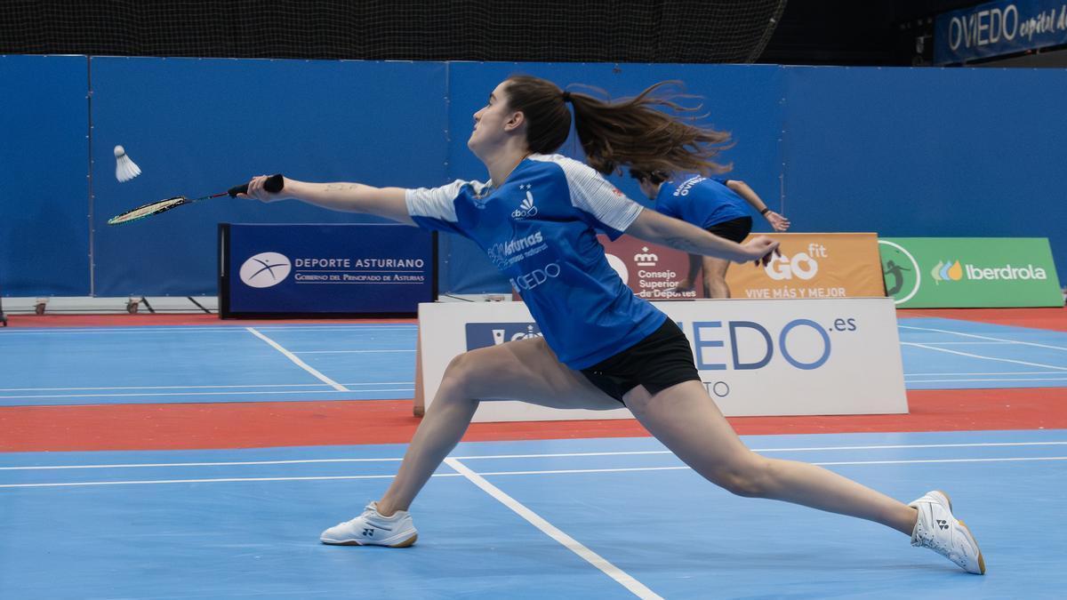 Laura Álvarez, capitana del Bádminton Oviedo en la Copa Iberdrola
