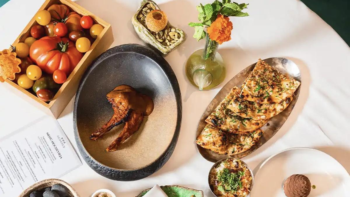 El menú de Nochevieja de Benares.