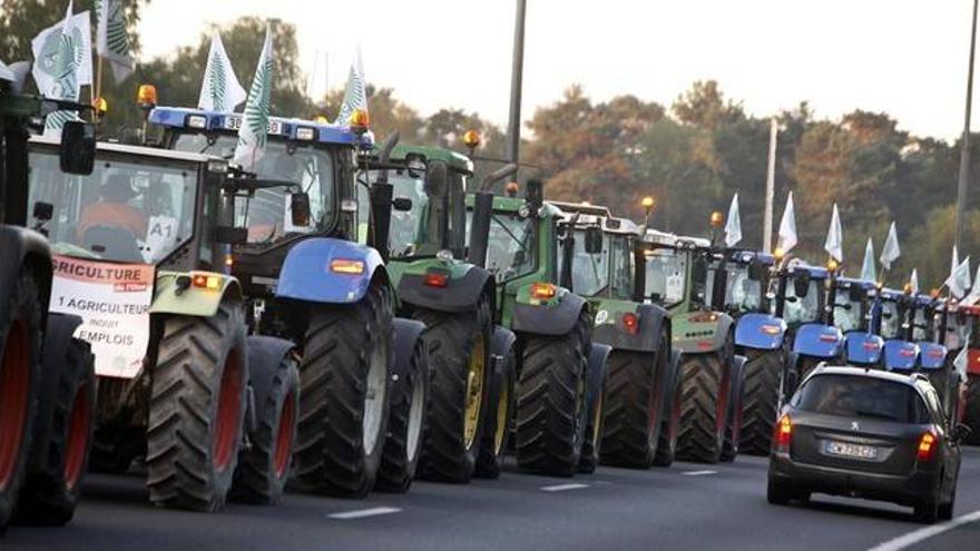 La protesta de los agricultores llega a París