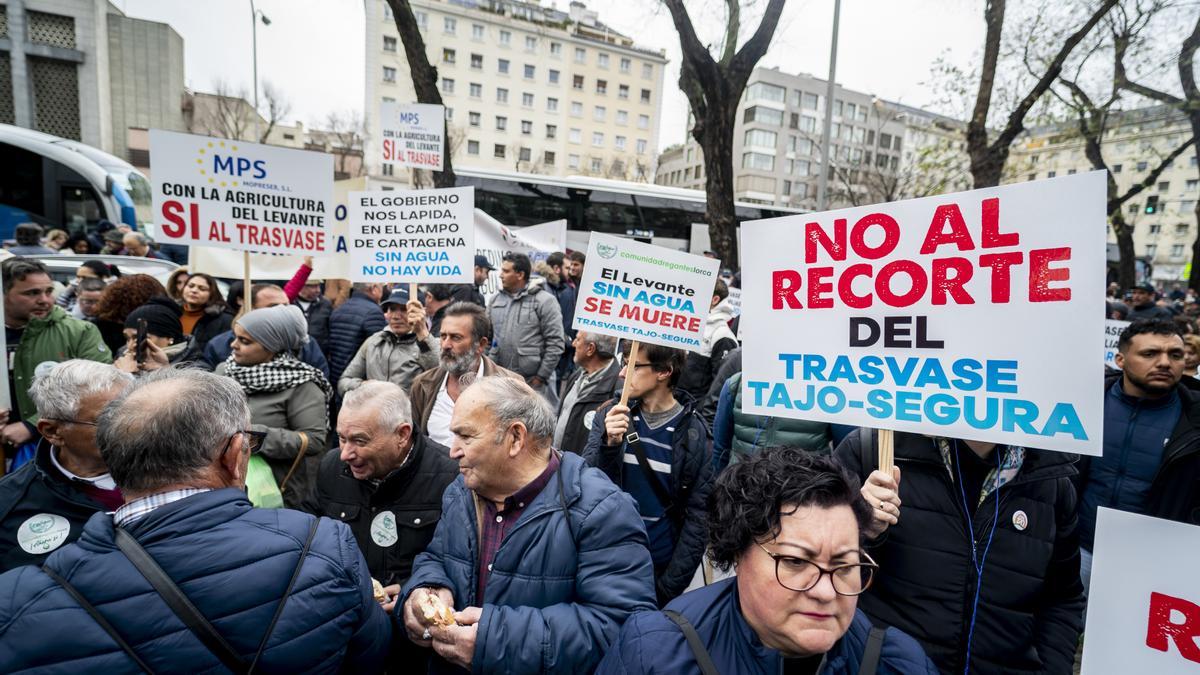 Concentración en Madrid esta semana contra el recorte del trasvase Tajo-Segura