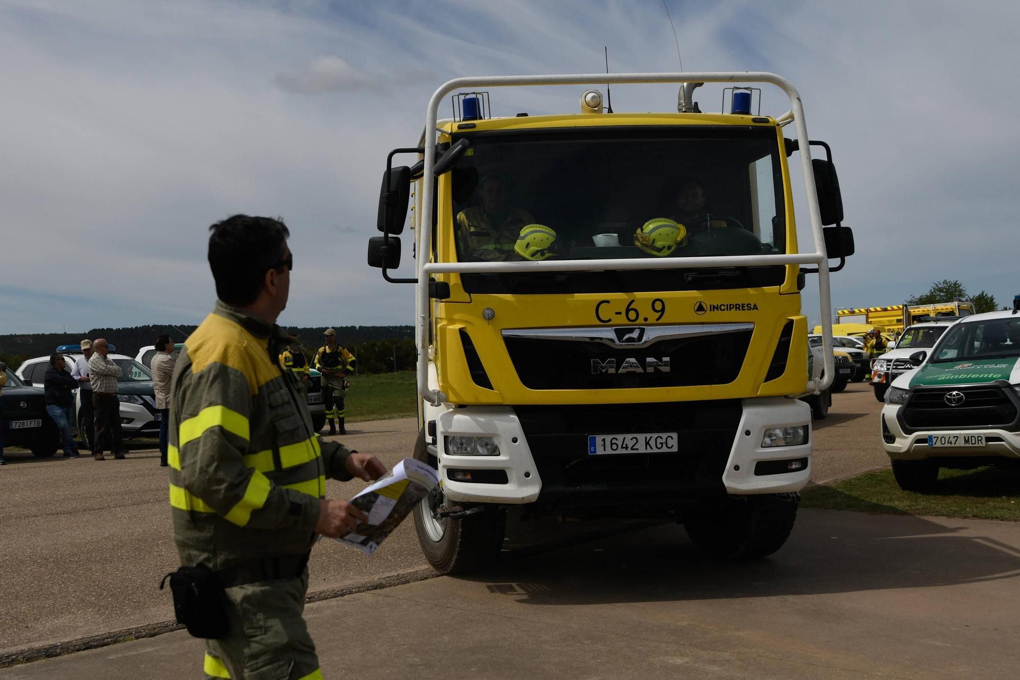 Así ha sido el simulacro forestal transfronterizo desplegado en Aliste