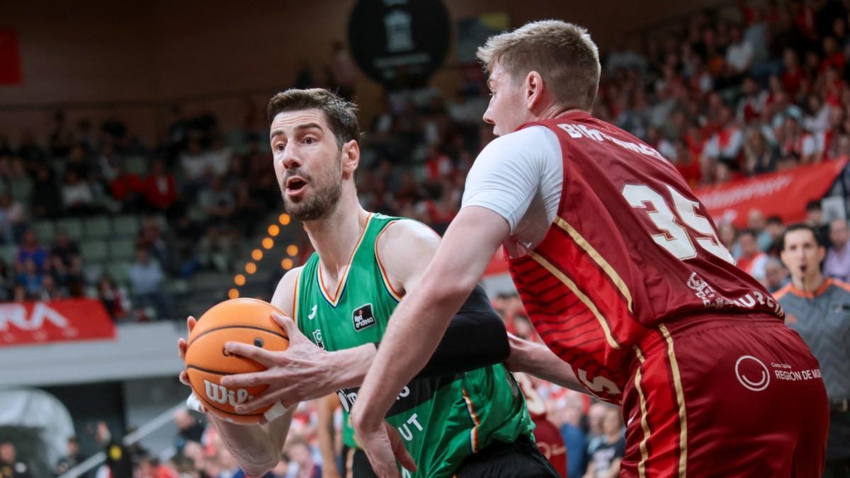 Ante Tomic, en el partido de la Liga Endesa ante UCAM Murcia