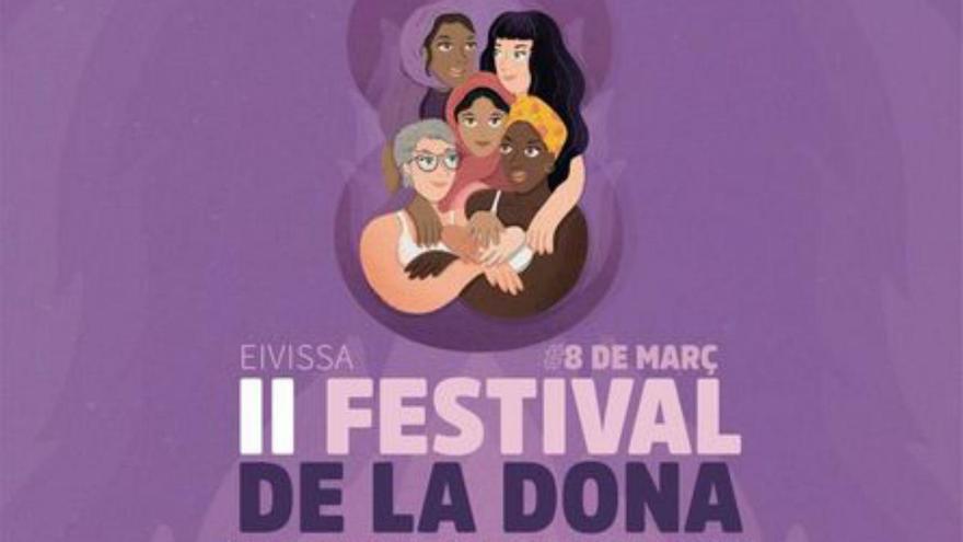 Carteles del Festival de la Dona de 2023 y el Dona Festival de 2024.