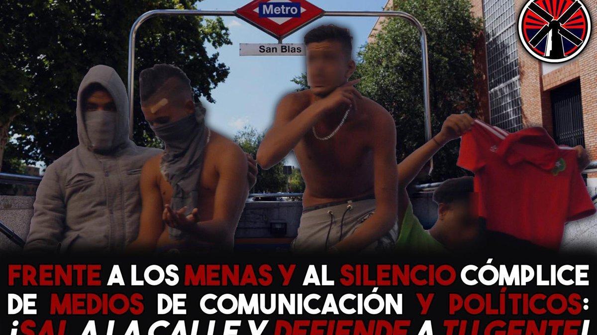 Proclama racista que Bastión Frontal difundió por redes sociales