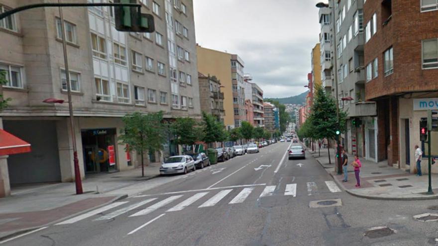 Confluencia de la Avenida de Castrelos y Eugenio Arbones, donde se registró el choque. // Google Maps