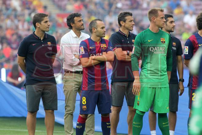 Aquí tienes las mejores fotografías de la presentación del primer equipo ante la afición culé en el Gamper