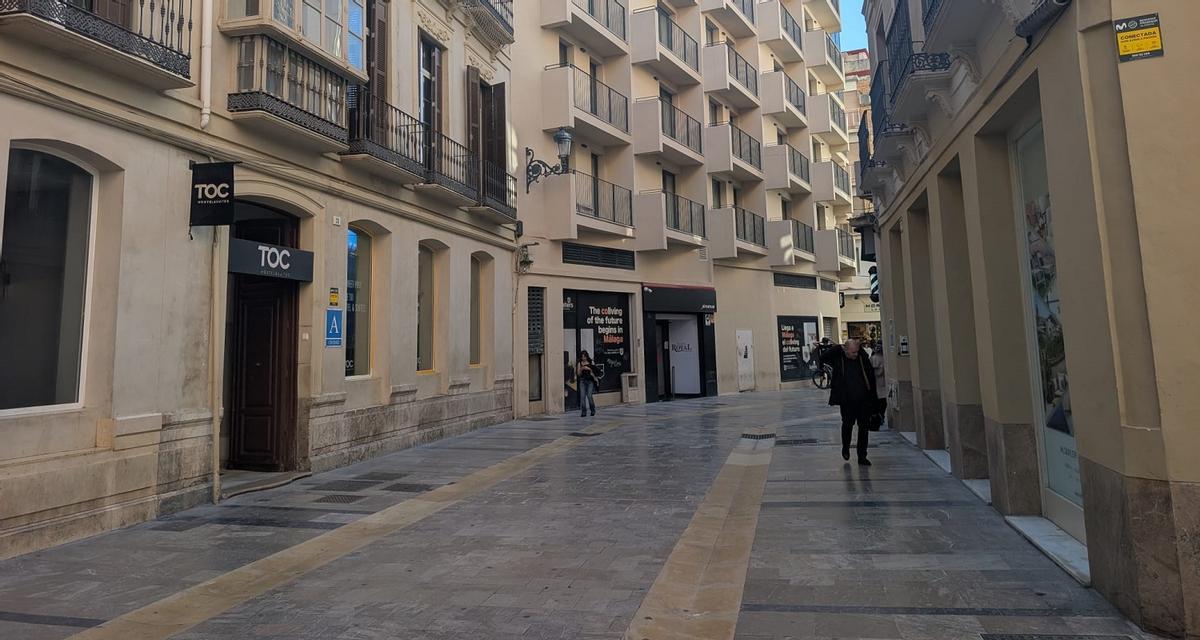 El TOC Málaga en la calle Comedias de Málaga propiedad de la cadena Room00, que ha anunciado su ampliación al edficio de enfrente.