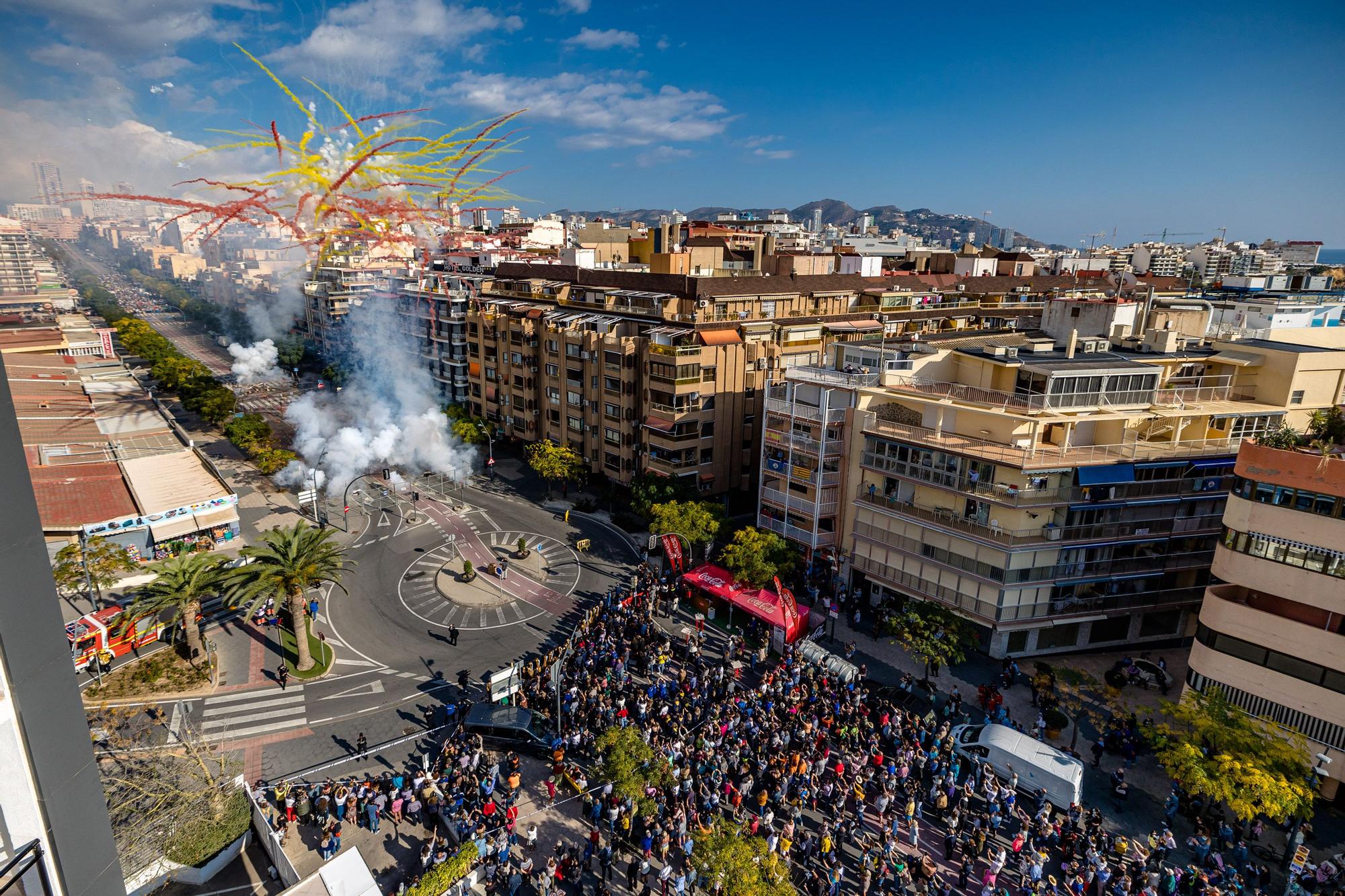 Mascletá en las fiestas de Benidorm