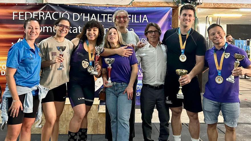 El AC Gandia y el CH Tavernes de la Valldigna se lucen en el Campeonato de la Comunitat Valenciana de Halterofilia