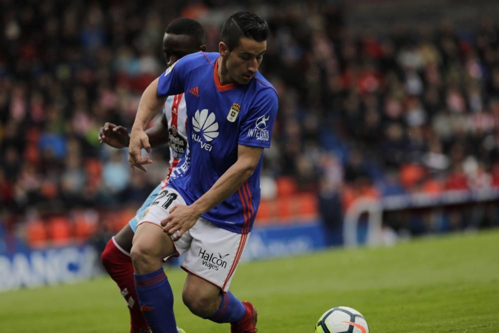 El partido entre el Lugo y el Real Oviedo, en imágenes