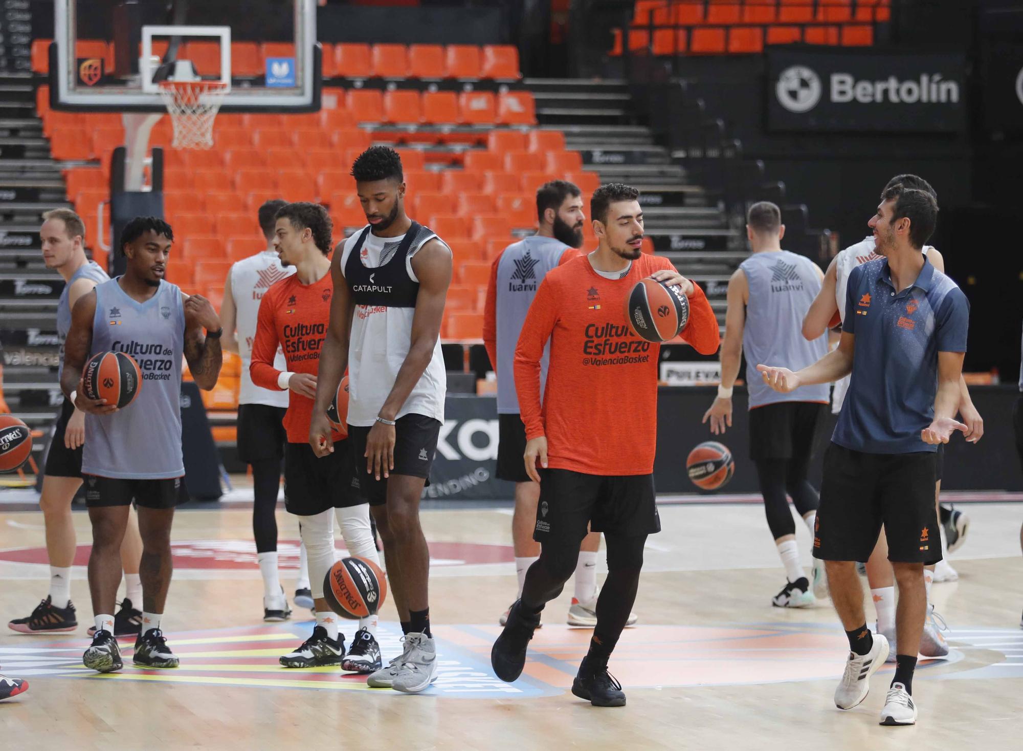 Así fue la sesión de entrenamiento para Valencia Basket