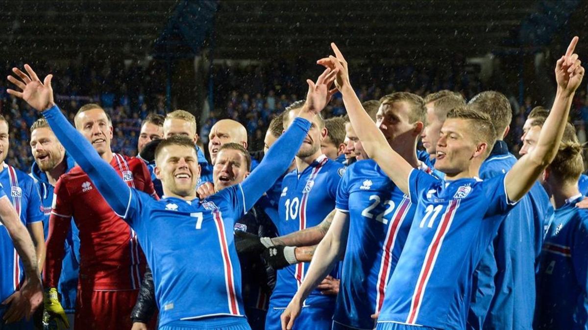 Islandia celebró su pase al primer Mundial de su historia