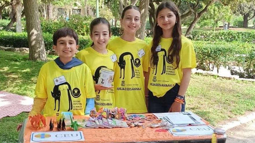 La SPAB, el sábado pasado en los Viveros de València, en una acción solidaria.