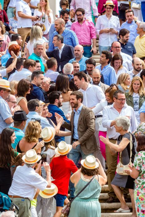 Cerca de 800 personas llenan el auditorio Óscar Esplá del parque de L''Aigüera de Benidorm en el mitin de Pablo Casado