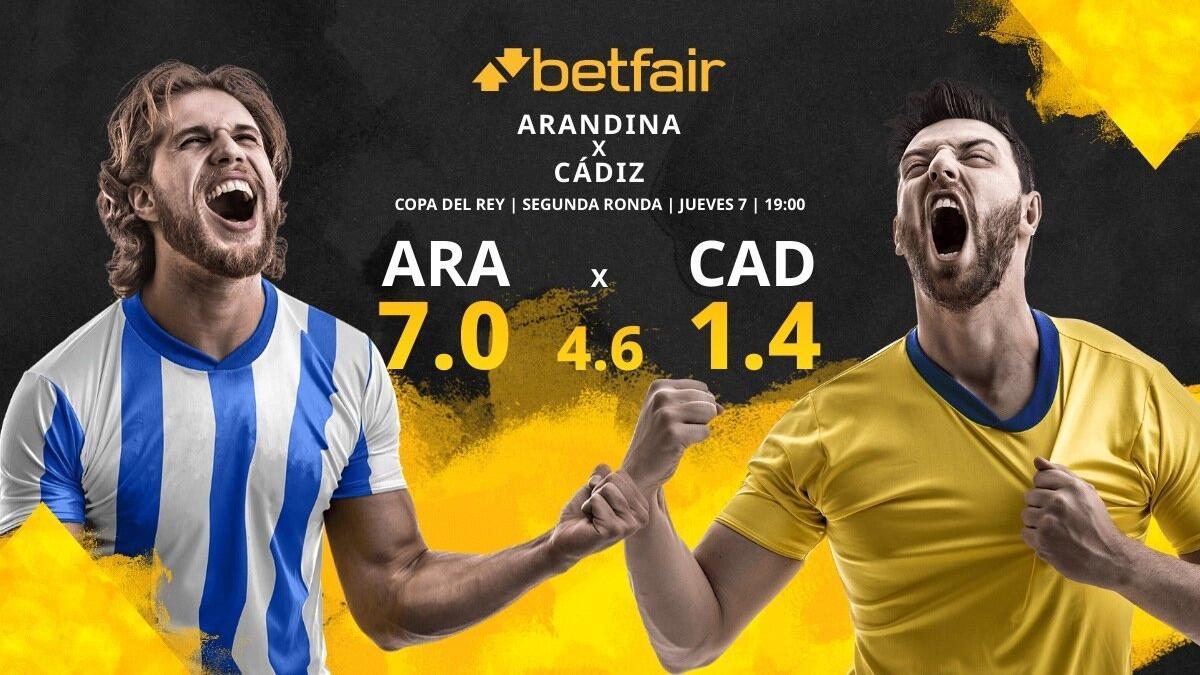 Arandina CF vs. Cádiz CF: horario, TV, estadísticas, cuadro y pronósticos