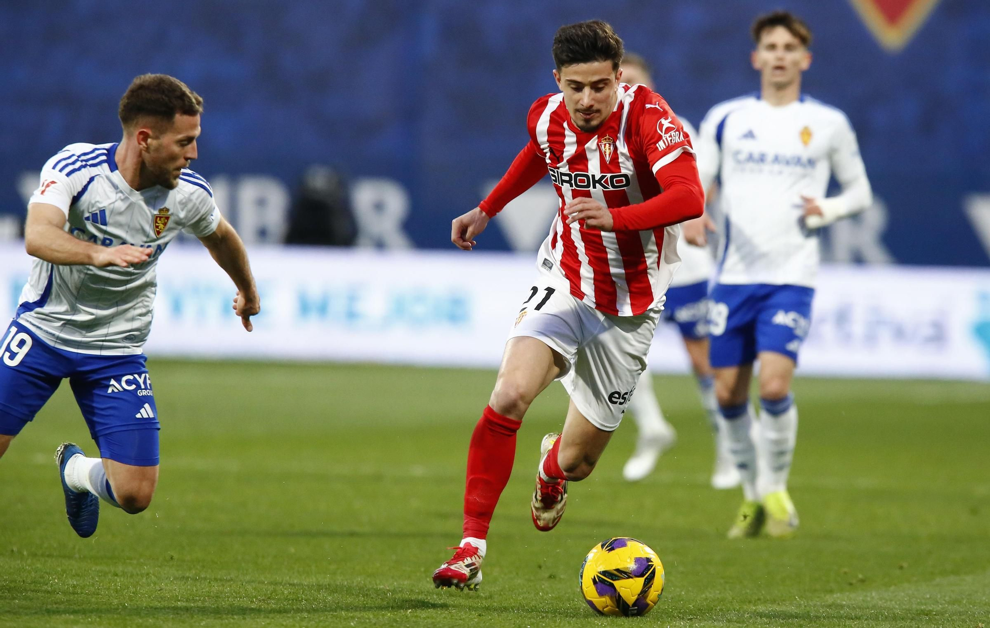 Así fue el partido entre el Sporting y el Zaragoza