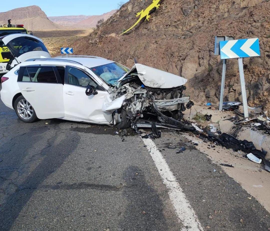 Fotos del accidente en Agüimes