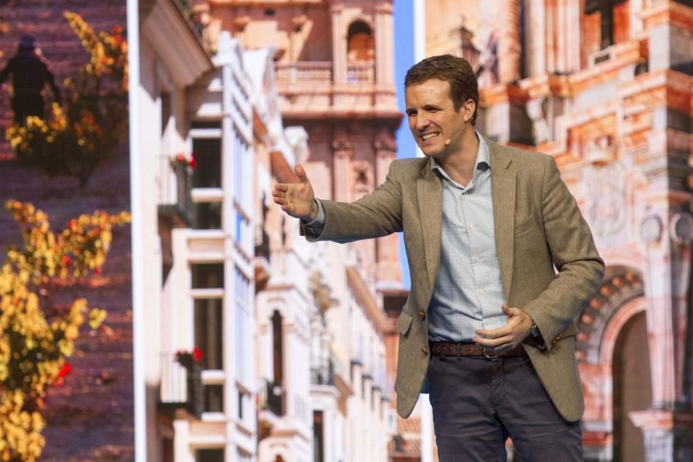 Casado apadrina las candidaturas de Ballesta y López Miras