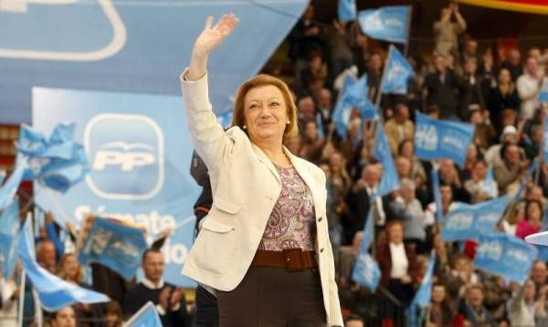 Las imágenes del mitin de la coalición PP-PAR en Zaragoza