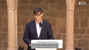 Illa promet "solidaritat" per acollir i carrega contra el PP i Vox