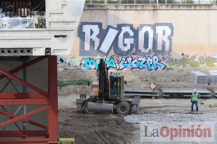 El nuevo puente en Lorca, a punto de terminar