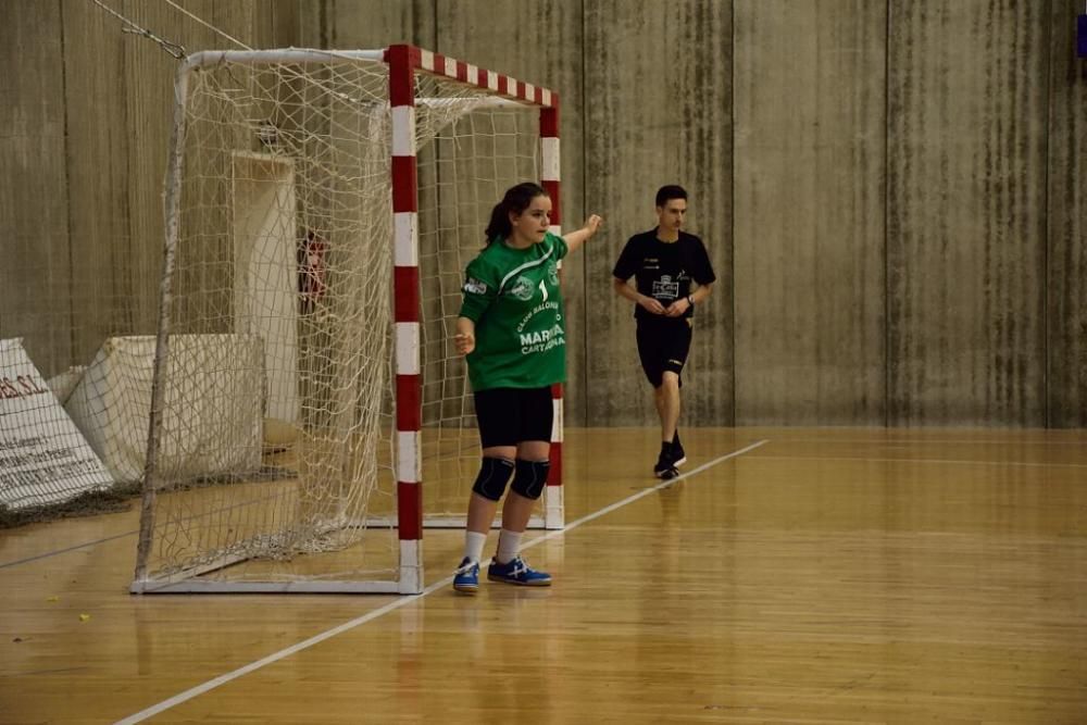 Balonmano: el Maristas Cartagena, campeón regional infantil femenino