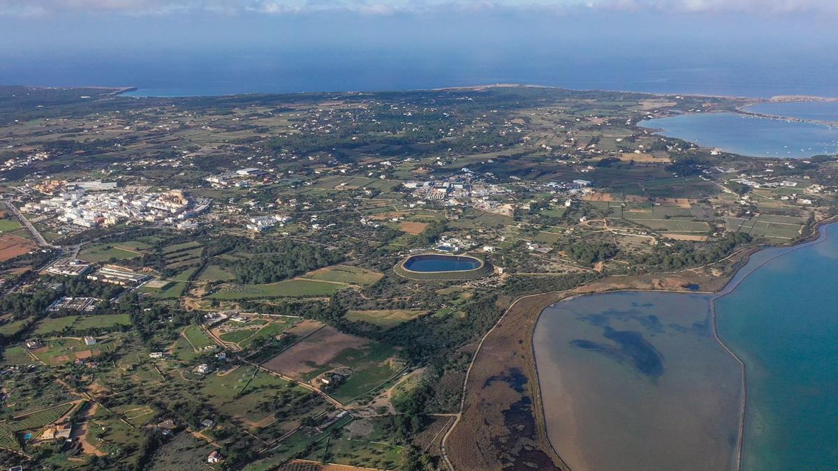 Vista aérea de la isla de Formentera