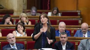 08/07/2026 La consellera de Universidades e Investigación, Núria Montserrat, interviene durante un sesión de control al Govern, en el Parlament de Catalunya, a 8 de julio de 2026, en Barcelona, Catalunya (España). Tras la habitual sesión de control al presidente de la Generalitat, y a los consellers, la Cámara hará el debate de totalidad del proyecto de ley del libro quinto del Código de finanzas públicas de Catalunya, relativo a la tesorería, el endeudamiento y las garantías, que llega con una enmienda a la totalidad de Vox. POLITICA David Zorrakino - Europa Press