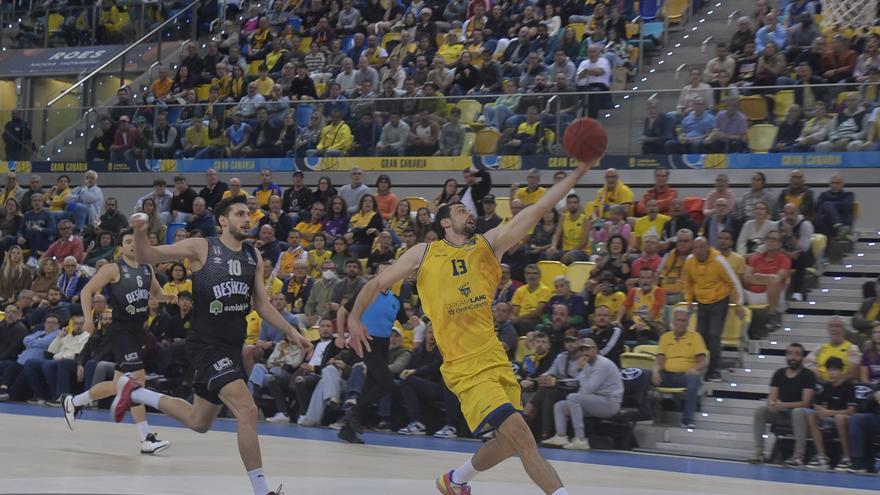 El Granca, un gigante de barro  que dice adiós a la Eurocup ante el Besiktas (78-80)