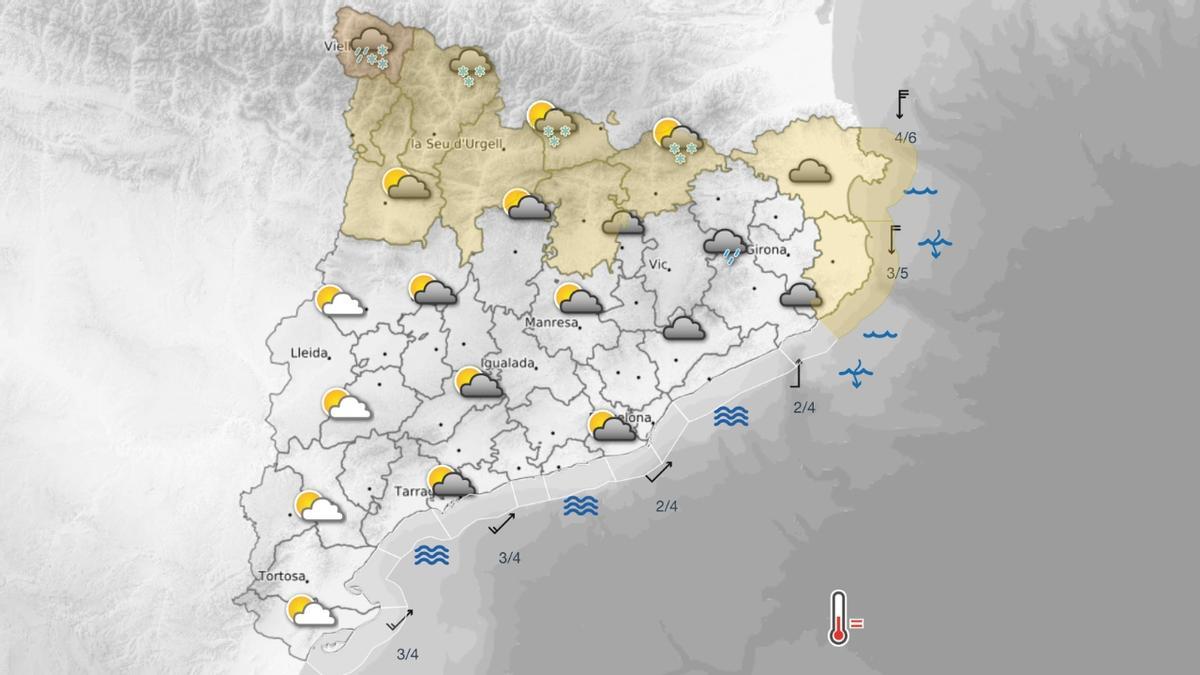 El tiempo en Catalunya el 28 de marzo de 2026