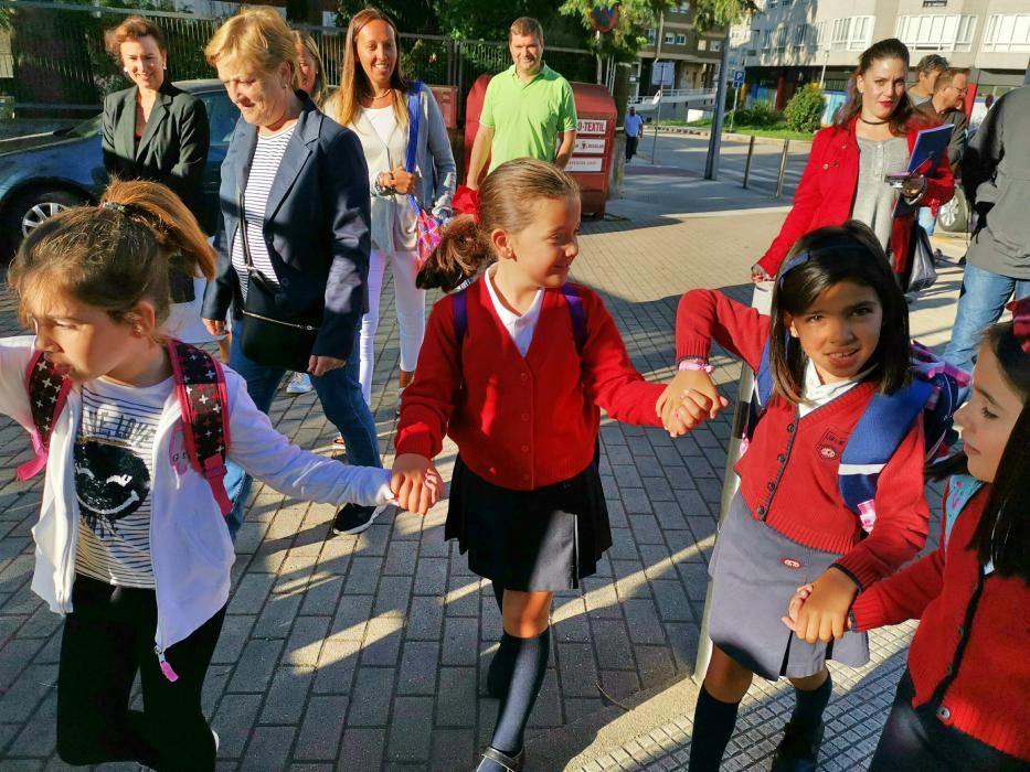 Vuelta a las aulas en el CEIP Campolongo.