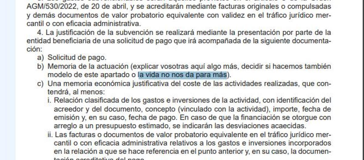 «La vida no dona per més»: l’errata al BOE d’Aragó que sembla una broma «La vida no dona per més»: l’errata al BOE d’Aragó que sembla una broma