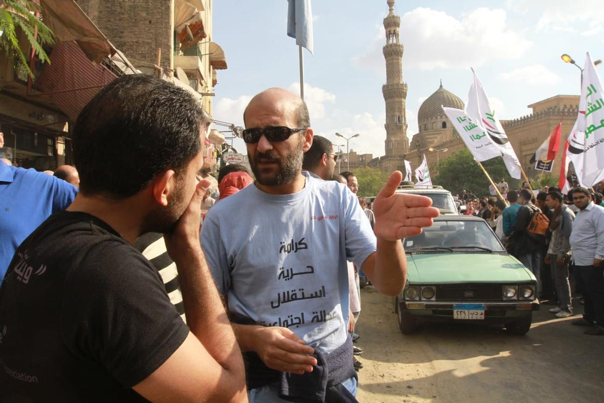 El Cairo (Egiptp), 2011.- El activista Ramy Shaath, líder de las protestas Tahrir