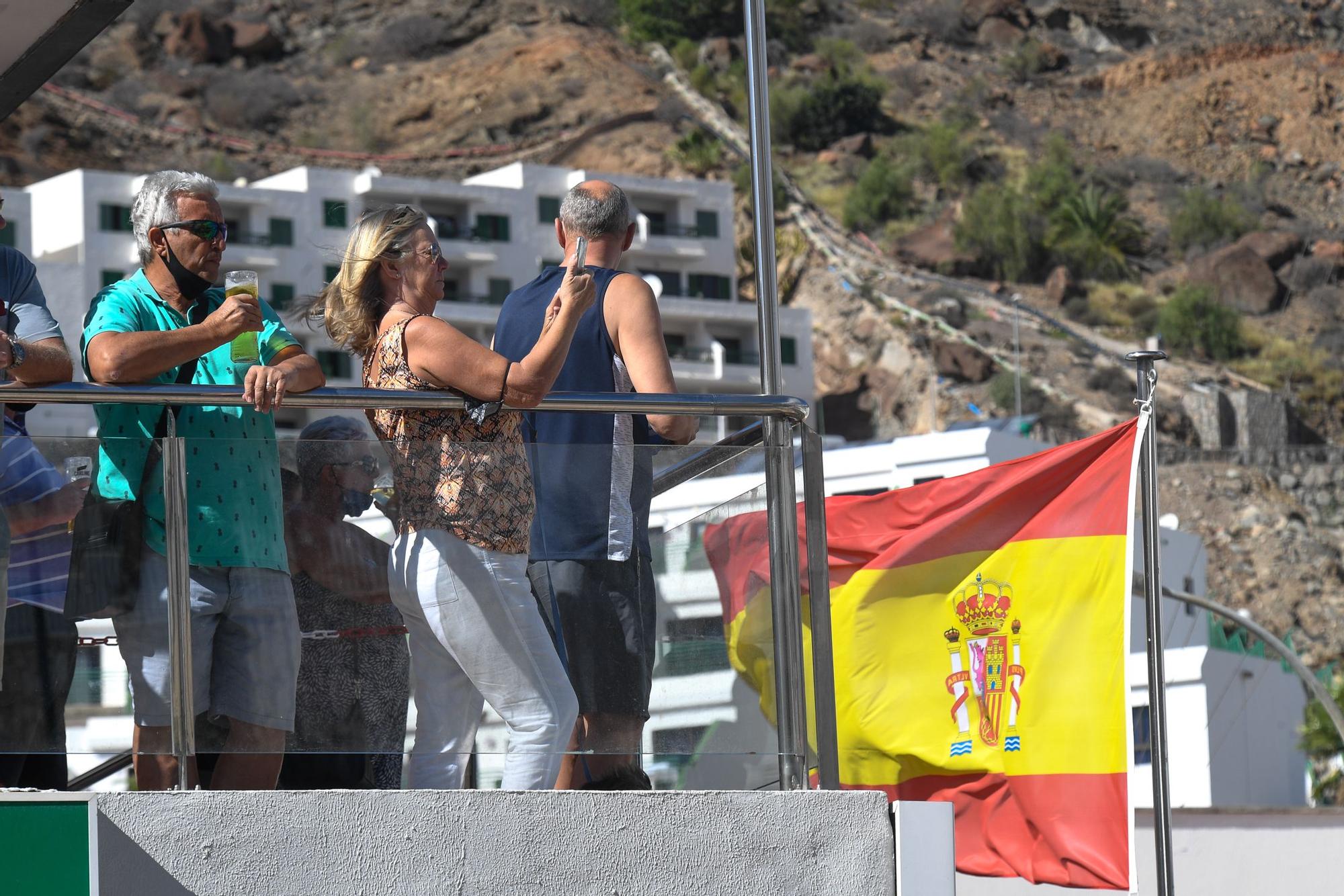 Marcha pro-turismo en Mogán