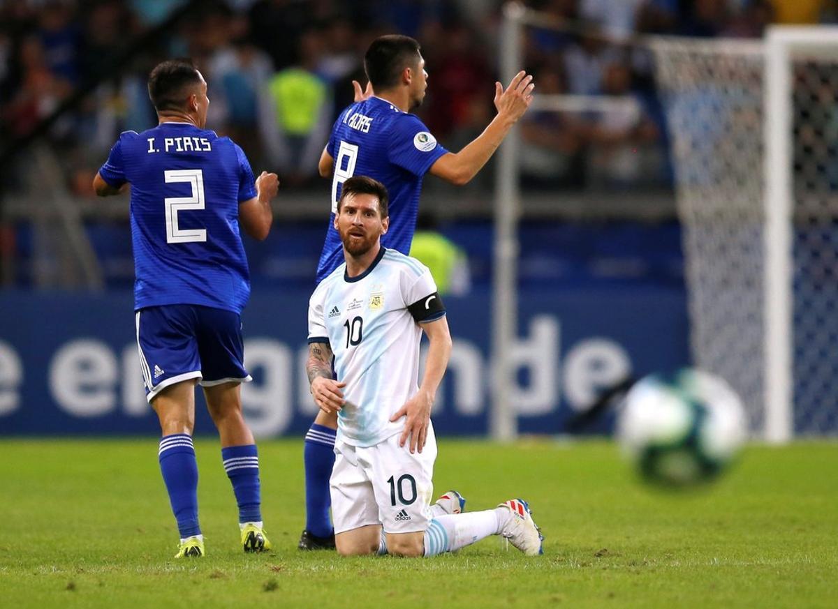 Soccer Football - Copa America Brazil 2019 - Group B - Argentina v Paraguay - Mineirao Stadium  Belo Horizonte  Brazil - June 19  2019   Argentina s Lionel Messi during the match           REUTERS Luisa Gonzalez