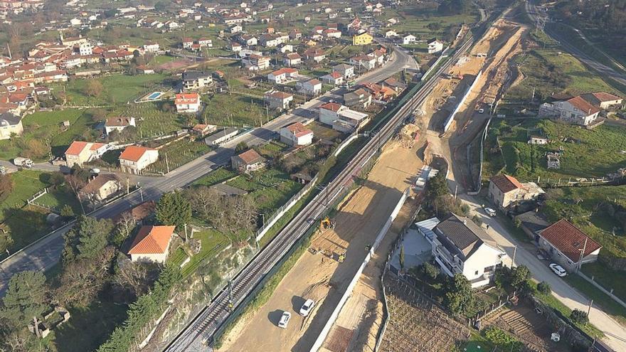 Obras de la variante ferroviaria de Ourense. |   // IÑAKI OSORIO