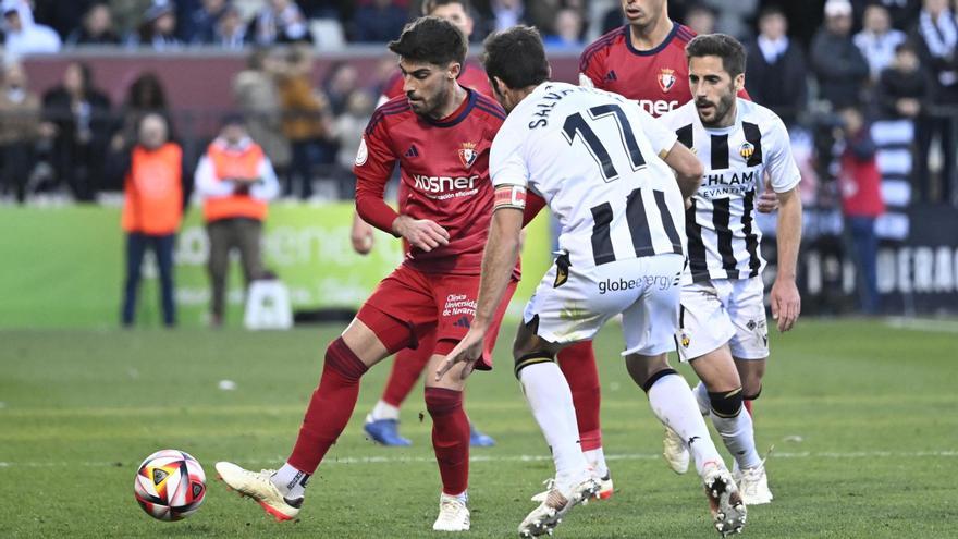 Nacho Vidal, en el partido de Osasuna frente al Castellón en la Copa del Rey.