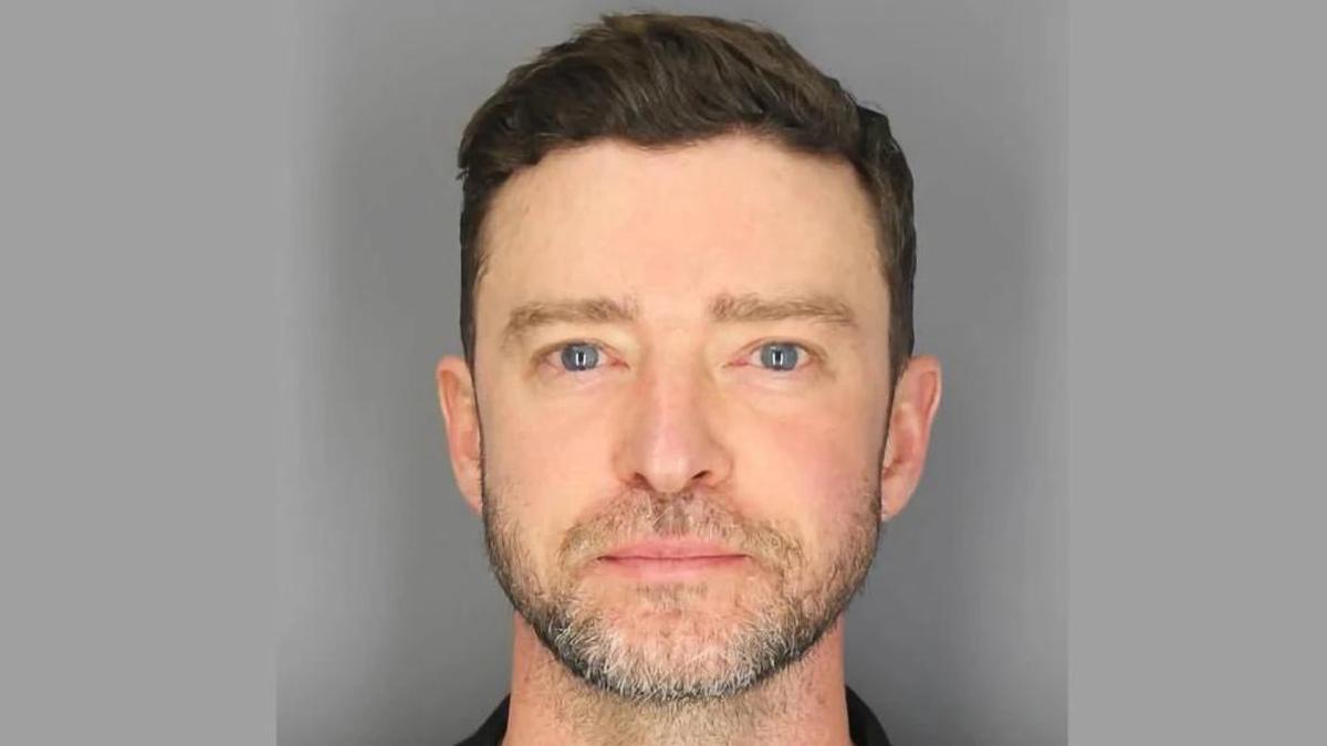Foto de la ficha policial de Justin Timberlake