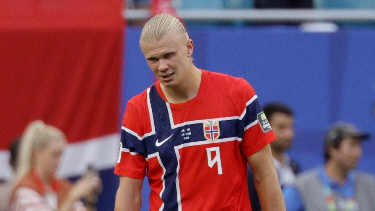 Erling Haaland, ante Inglaterra