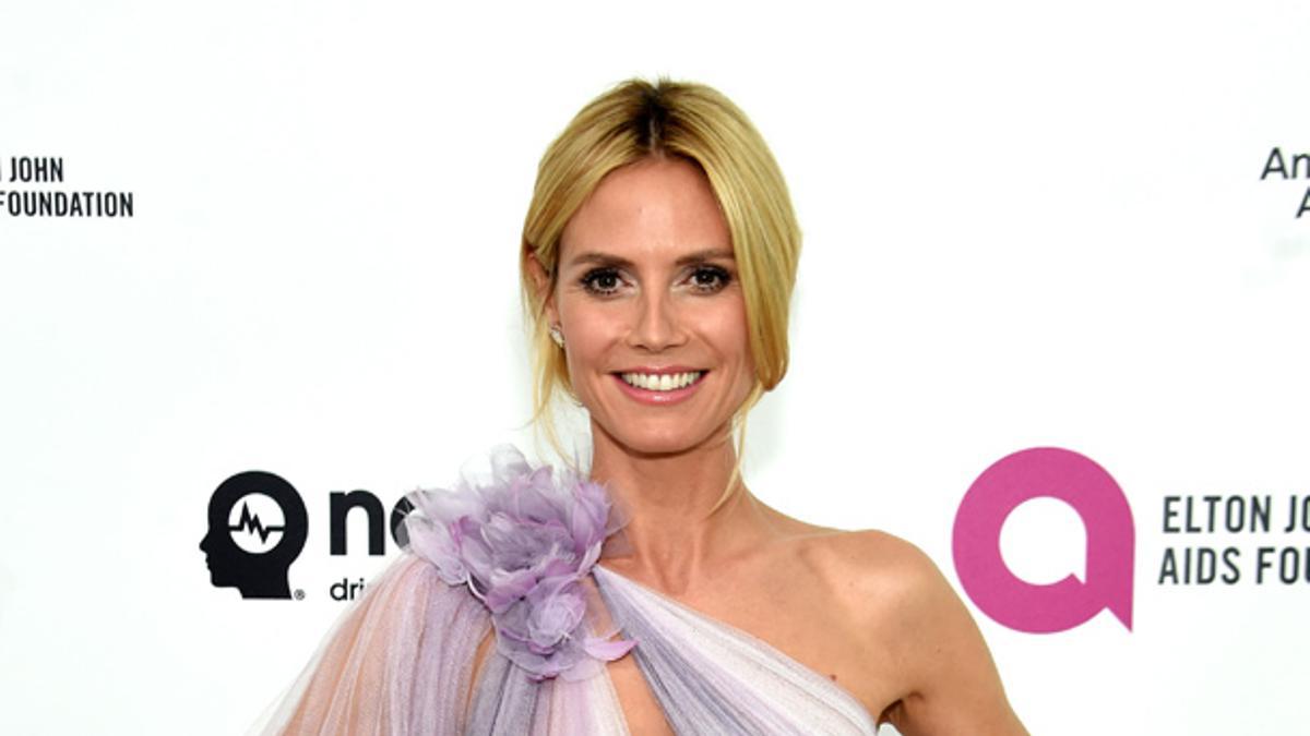 Heidi Klum en la fiesta de Elton John