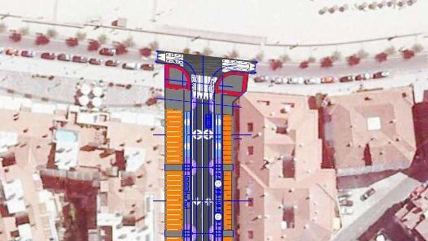 Infografía de las obras previstas en el tramo más próximo a Silgar.