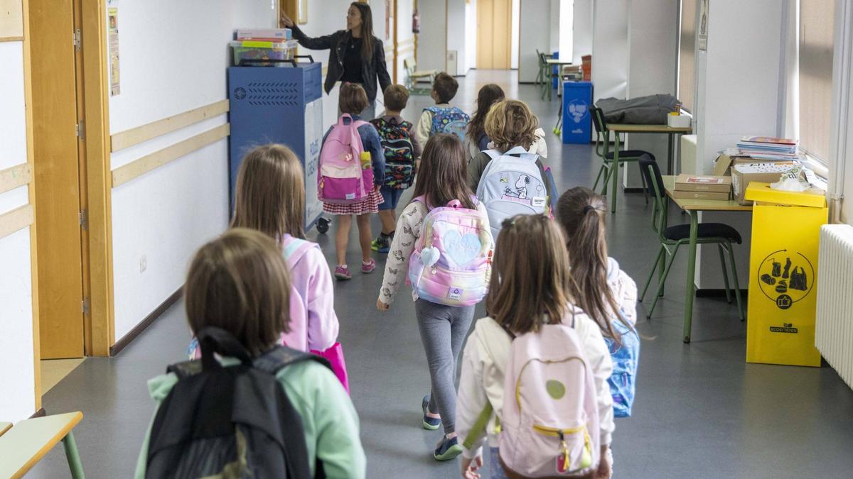 Rapaces no Colexio López Ferreiro de Santiago.